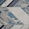 Edge Collections - 8' X 10' - Blue - Distressed Chevron Area Rug for Home Decor - 1 Piece